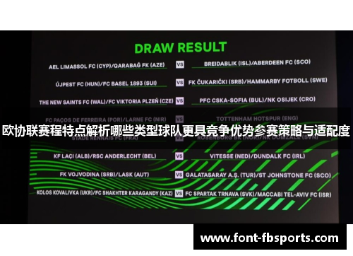 欧协联赛程特点解析哪些类型球队更具竞争优势参赛策略与适配度